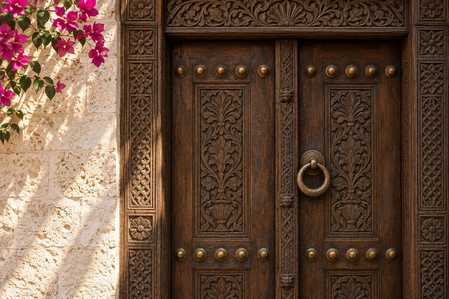 Imagined Swahili carved doorway